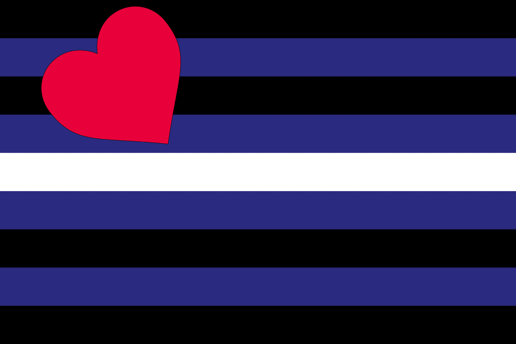 Leather BDSM pride flag